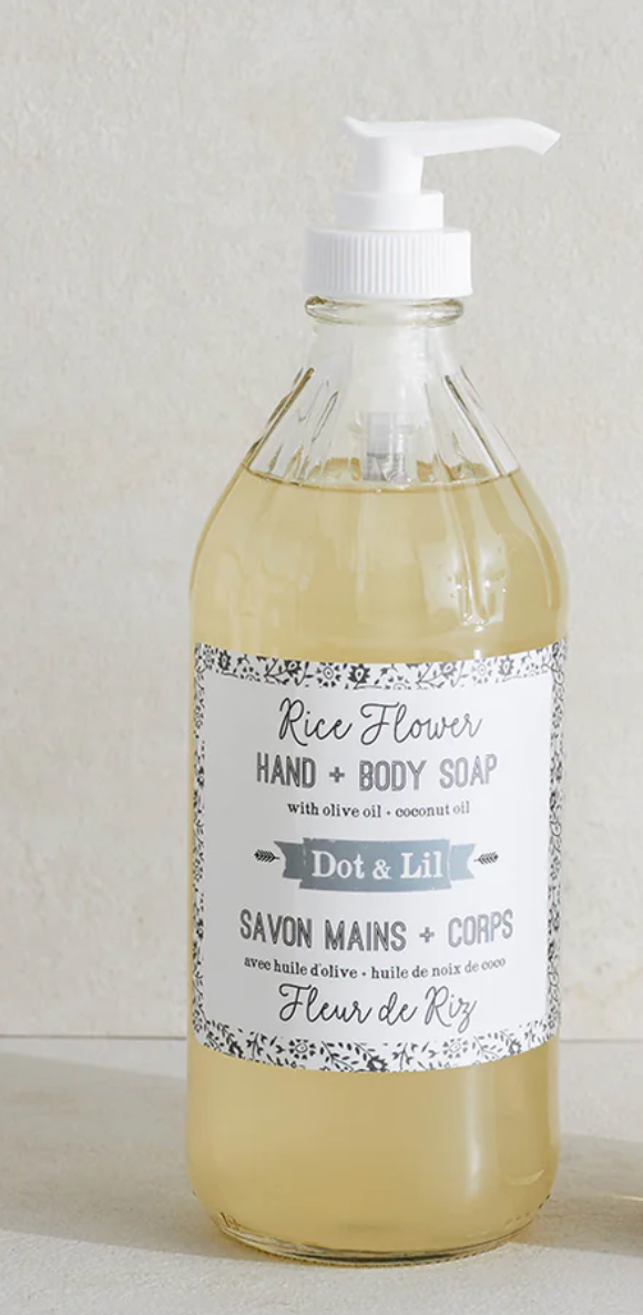 Savon liquide "Fleur de riz" - Dot & lil