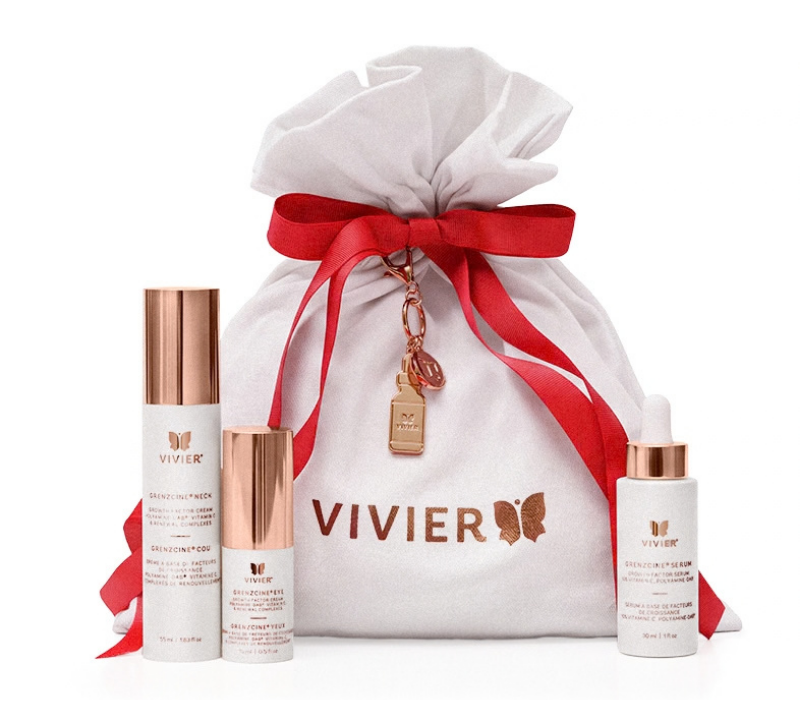 Ensemble cadeau Fermeté avancée Vivier avec GrenzCine® Sérum, GrenzCine® Yeux et GrenzCine® Cou, Spa Santé Le Nénuphar
