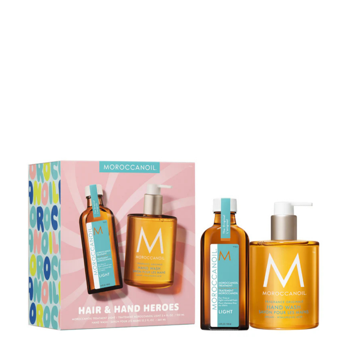 Duos Héros Traitement Light + Savon à Mains (gratuit) - Moroccanoil