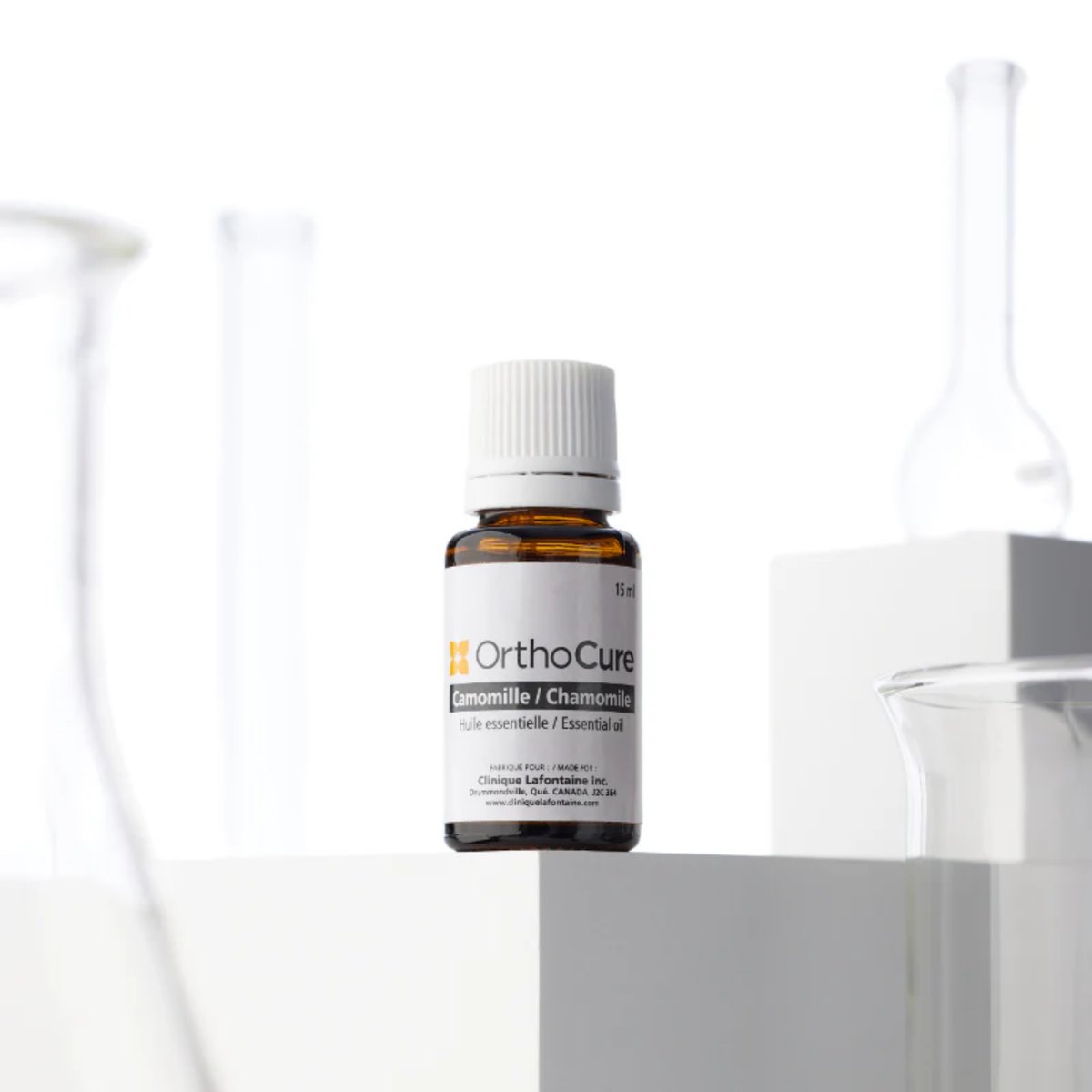 Huile essentielle de camomille OrthoCure — antispasmodique et anti-inflammatoire — Spa Santé Le Nénuphar