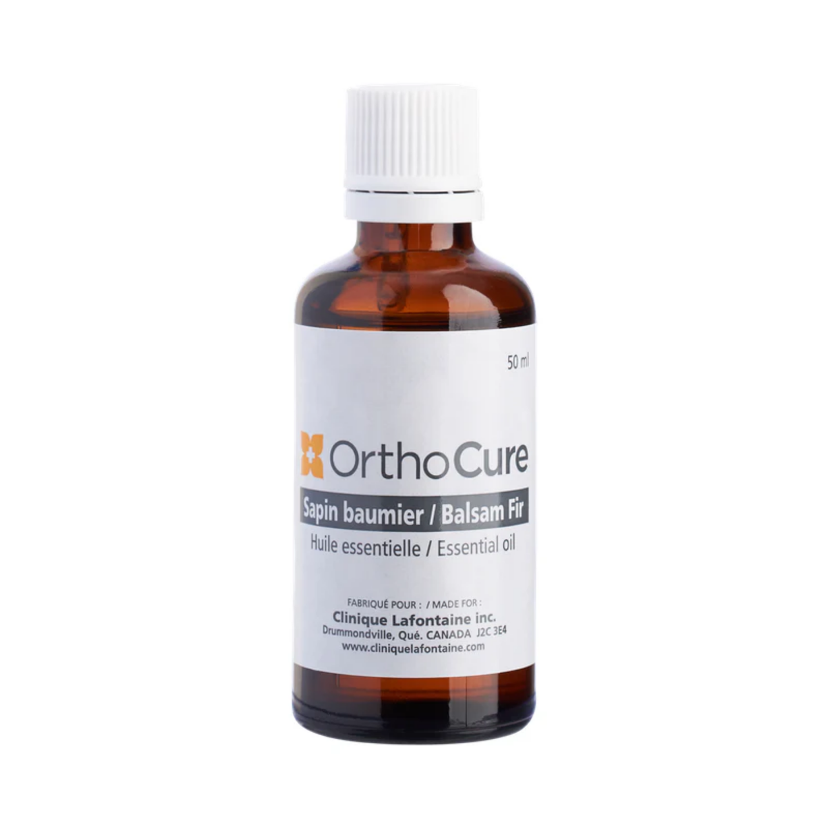 Huile essentielle de sapin baumier 50 ml OrthoCure — rhumatismes et anxiolytique — Spa Santé Le Nénuphar