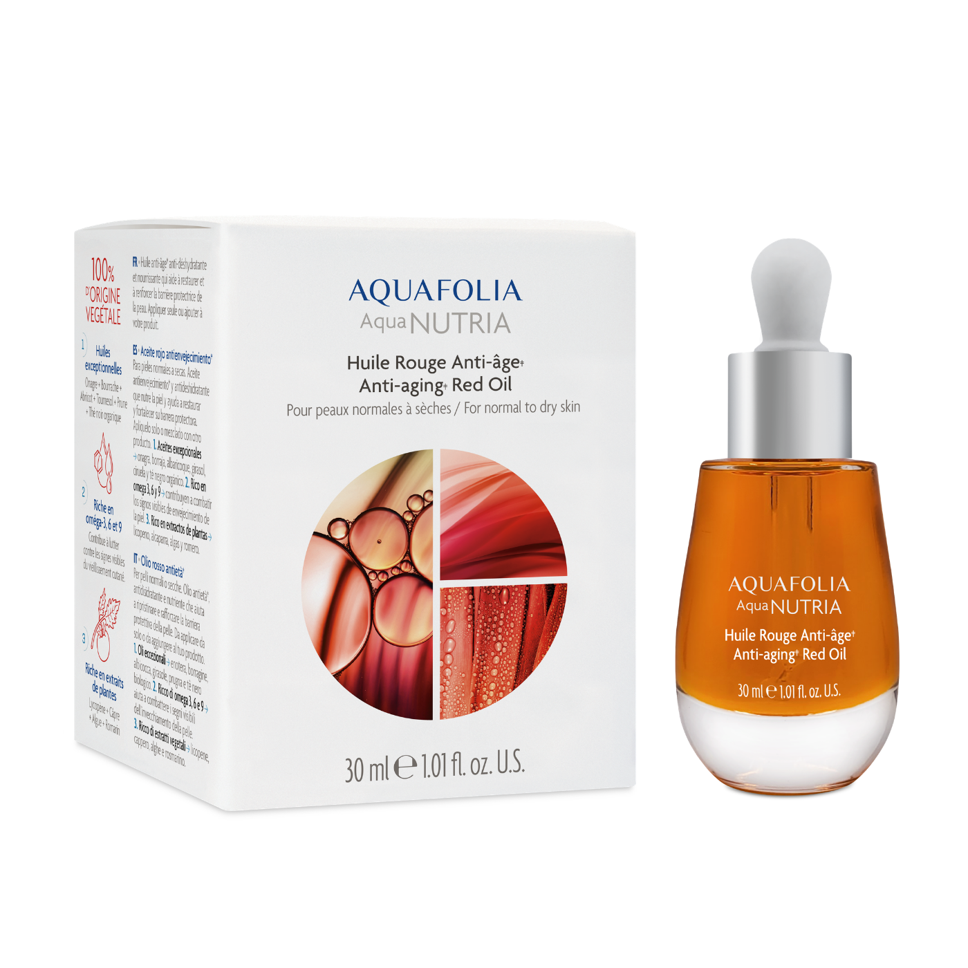 Huile Rouge anti-âge - Aquafolia