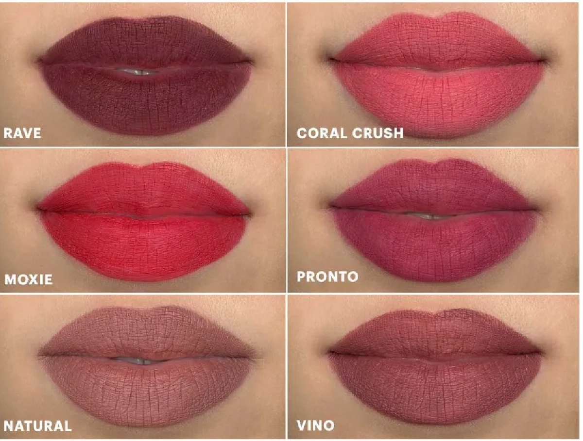Lèvres maquillées dans différentes couleurs de Precision Lip Pencil Glo Skin Beauty — Spa Santé Le Nénuphar