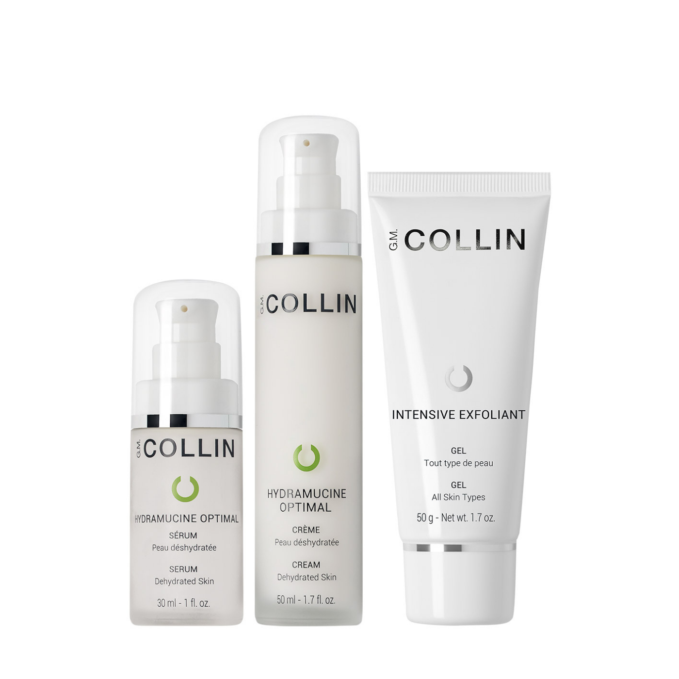 Duo Hydramucine Optimal Crème et Sérum+ Intensive Exfoliant Gel - G.M. COLLIN