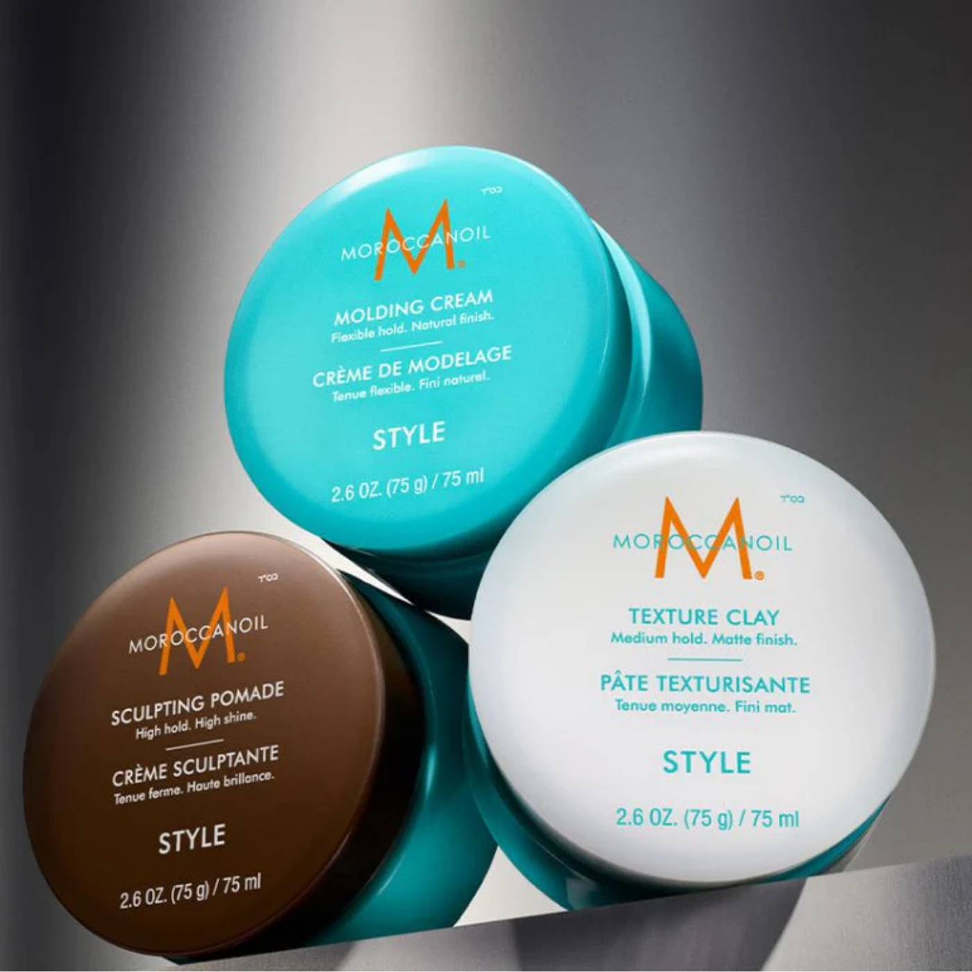 Collection pâtes coiffantes Moroccanoil — Spa Santé Le Nénuphar