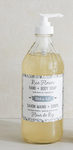 Dot & lil - Savon liquide - Fleur de riz