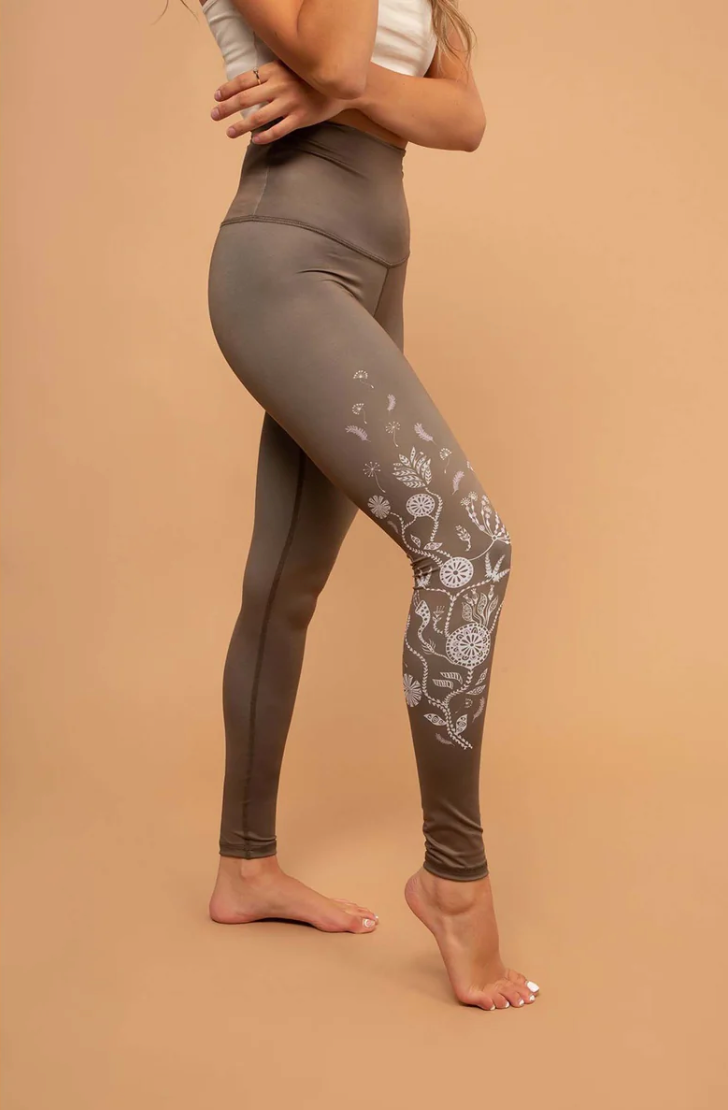 Legging Taille haute (Forêt enchantée) - Rose Buddha