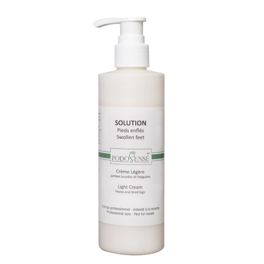 Crème Fatigue & Lourdeur Lavande & Cyprès PodoSensé 250 ml — crème légère professionnelle pour jambes lourdes et pieds enflés
