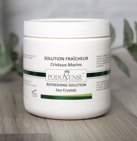 PodoSensé - SOLUTION Cristaux Marins Fraîcheur (Eucalyptus & Thé des bois) 600 g