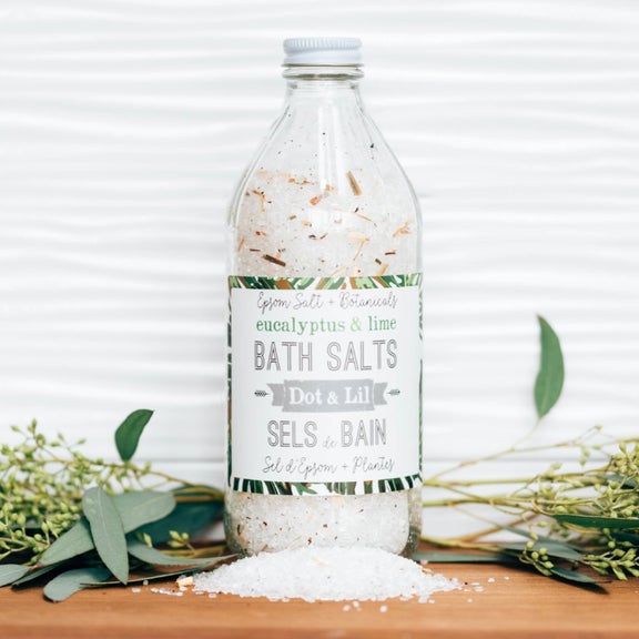 Sels de bain "Eucalyptus & Lime" - Dot & lil