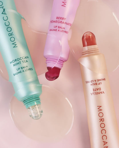 Baume à lèvres Moroccanoil 3 saveurs — Spa Santé Le Nénuphar
