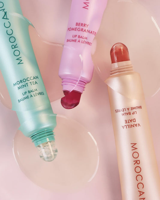 Baume à lèvres Moroccanoil 3 saveurs — Spa Santé Le Nénuphar

