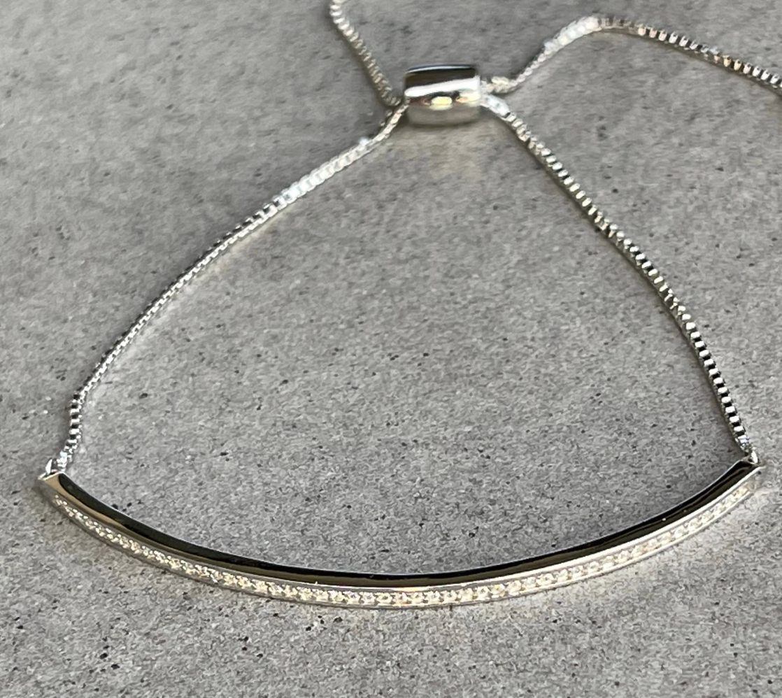 Bracelet Linéaire Argent - Caroline Néron
