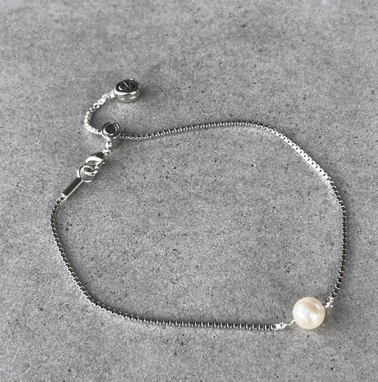 Bracelet Opalin argenté - Caroline Néron