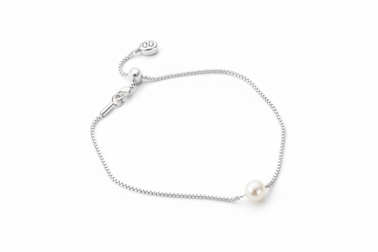 Bracelet Opalin argenté - Caroline Néron