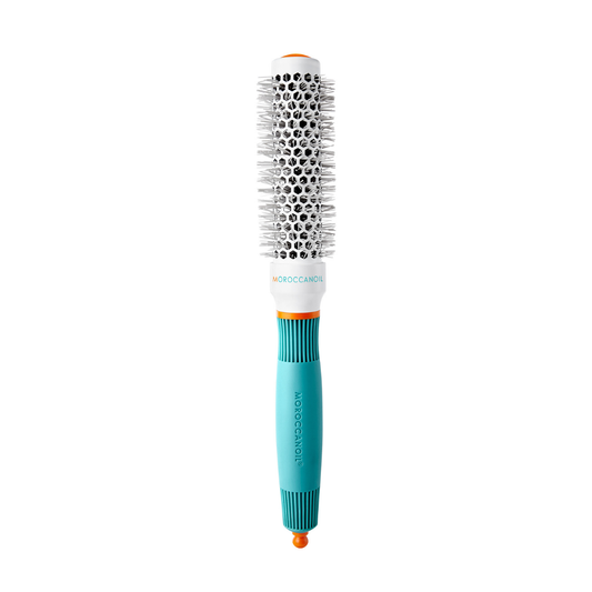 Brosse ronde 25mm / 1" Moroccanoil - cylindre céramique et manche turquoise - Spa Santé Le Nénuphar