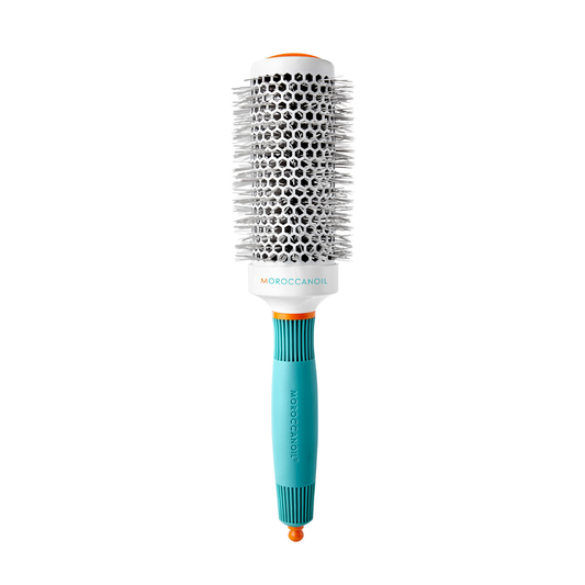 Brosse ronde 45mm / 1-3/4" Moroccanoil - cylindre céramique et manche turquoise - Spa Santé Le Nénuphar
