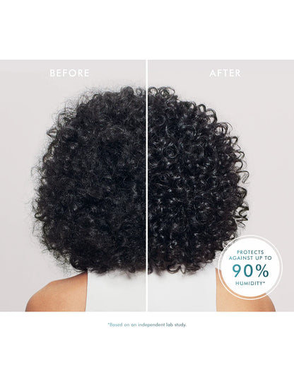 Résultat avant et après avec la Brume Anti-Frisottis Moroccanoil — Spa Santé Le Nénuphar