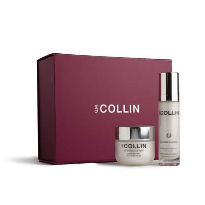 Coffret des fêtes 4D Visible Lifting de G.M. Collin avec sérum et crème, au Spa Santé Le Nénuphar.