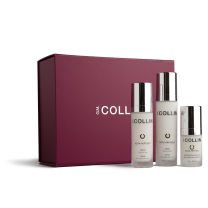 Coffret des fêtes Bota-Peptides de G.M. Collin avec sérum, crème et soin contour des yeux, au Spa Santé Le Nénuphar.