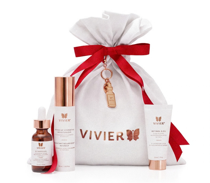 Ensemble cadeau Hydratation intense Vivier avec C E PEPTIDES, Retinol 0.5% et hydratant nourrissant intensif, Spa Santé Le Nénuphar