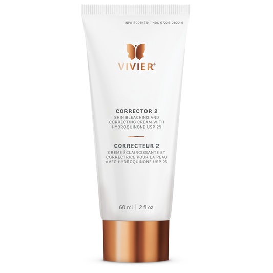 Correcteur 2 Vivier 60 ml, avec hydroquinone USP 2 % et vitamine C contre les taches brunes — Spa Santé Le Nénuphar
