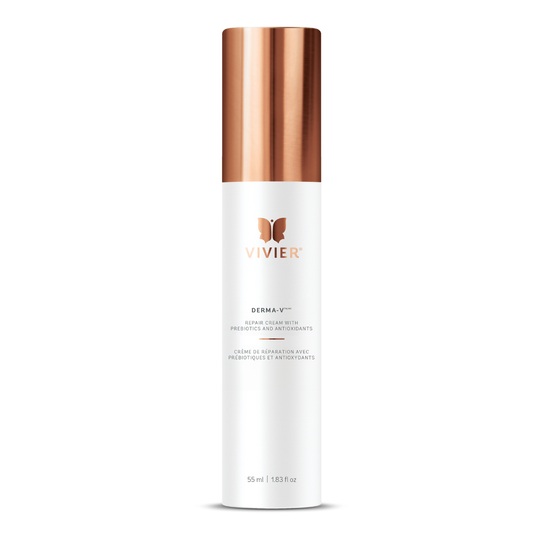 Crème de réparation Derma-V Vivier 55 ml, avec complexe de prébiotiques, antioxydants et peptides pour réparer la barrière cutanée — Spa Santé Le Nénuphar