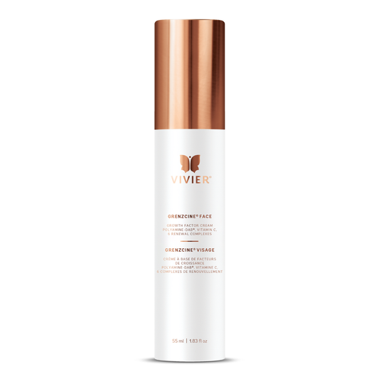 Crème visage GrenzCine Vivier 55 ml, avec facteurs de croissance polyaminés et vitamine C anti-âge — Spa Santé Le Nénuphar