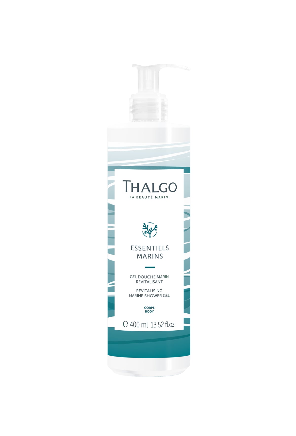 Gel douche marin revitalisant 400 ml Thalgo Essentiels Marins — Spa Santé Le Nénuphar