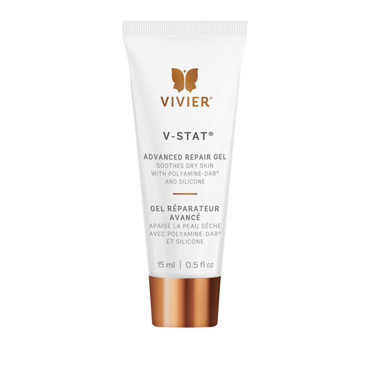 Gel réparateur avancé V-STAT Vivier 15 ml, avec Polyamine-DAB et silicone pour cicatrices et récupération post-intervention — Spa Santé Le Nénuphar