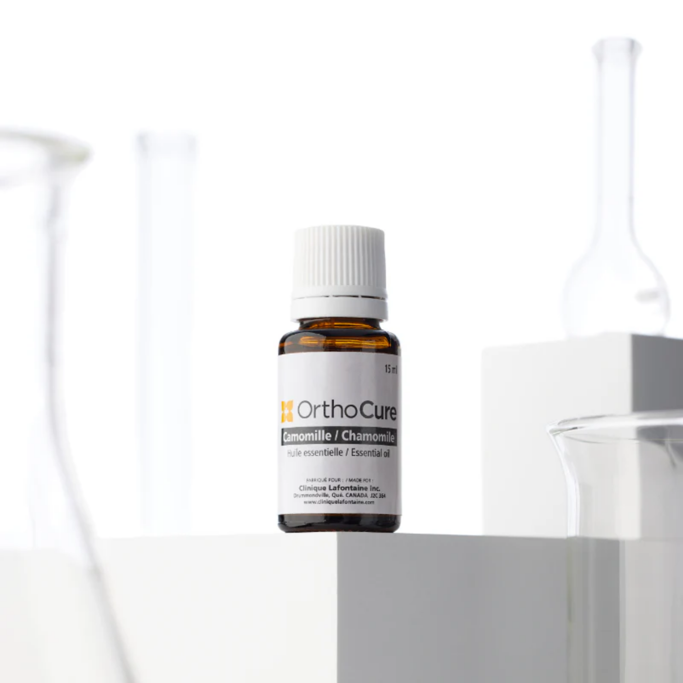 Huile essentielle de camomille OrthoCure — antispasmodique et anti-inflammatoire — Spa Santé Le Nénuphar