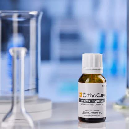 Huile essentielle de cyprès OrthoCure — aromathérapie veineuse — Spa Santé Le Nénuphar