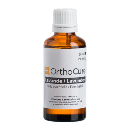 Huile essentielle lavande vraie 50 ml OrthoCure — antiseptique et anxiolytique — Spa Santé Le Nénuphar