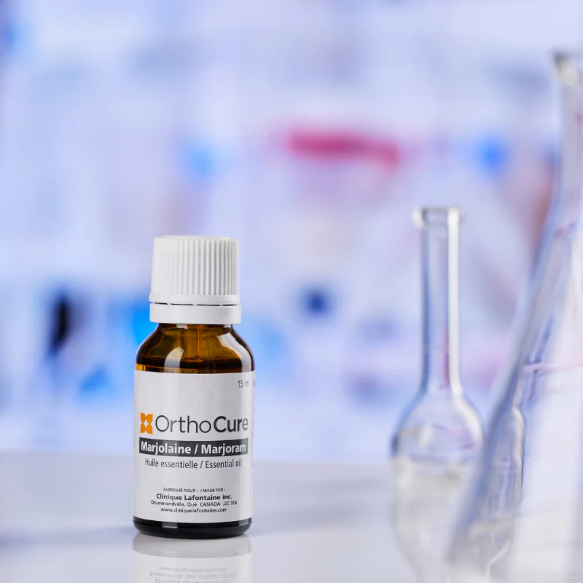 Huile essentielle de marjolaine OrthoCure — aromathérapie pour thérapies manuelles — Spa Santé Le Nénuphar