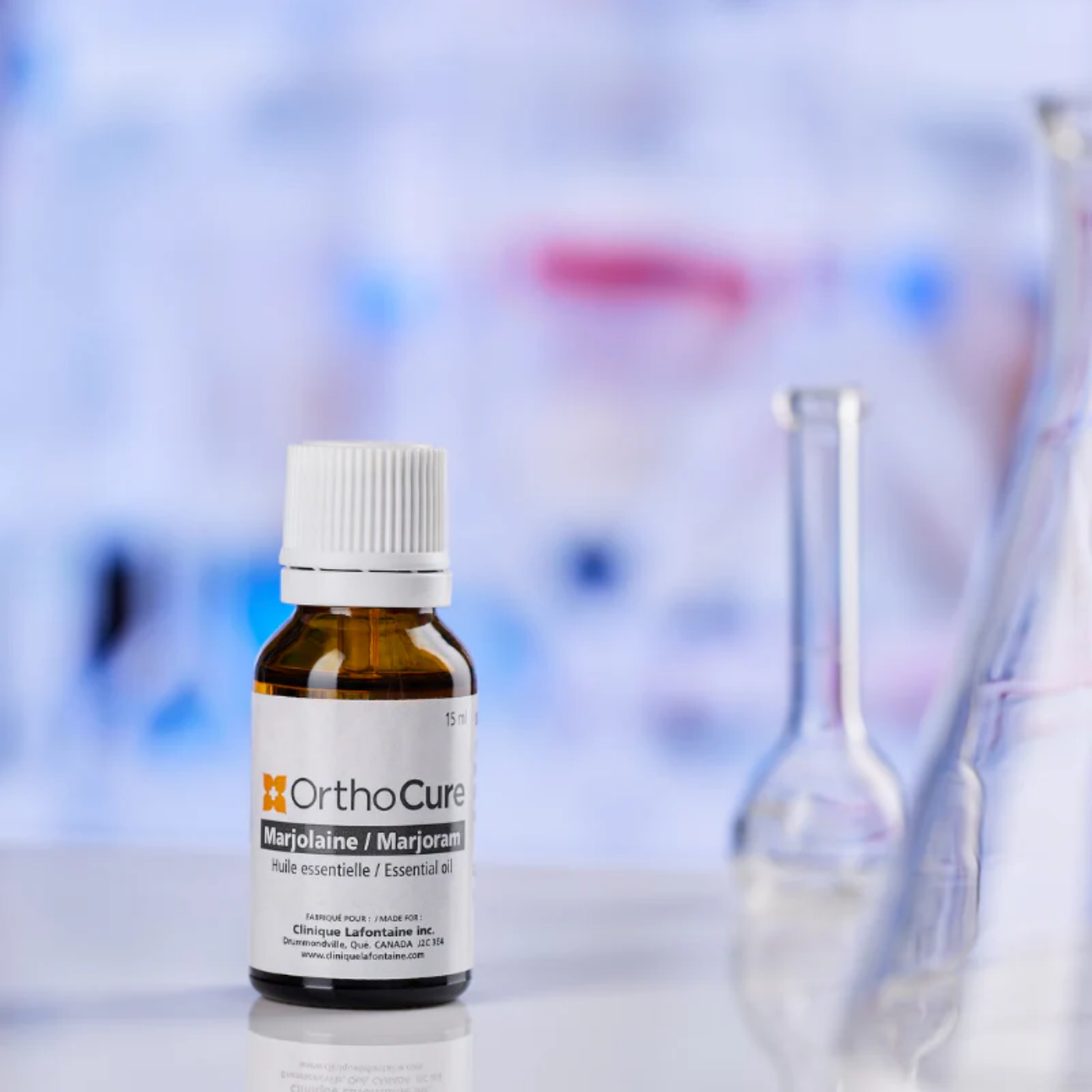 Huile essentielle de marjolaine OrthoCure — aromathérapie pour thérapies manuelles — Spa Santé Le Nénuphar