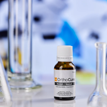 Huile essentielle de néroli OrthoCure — équilibre nerveux et chocs émotionnels — Spa Santé Le Nénuphar