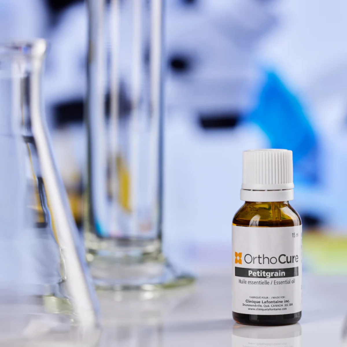 Huile essentielle de petitgrain bigarade OrthoCure — anxiolytique et régénérante cutanée — Spa Santé Le Nénuphar