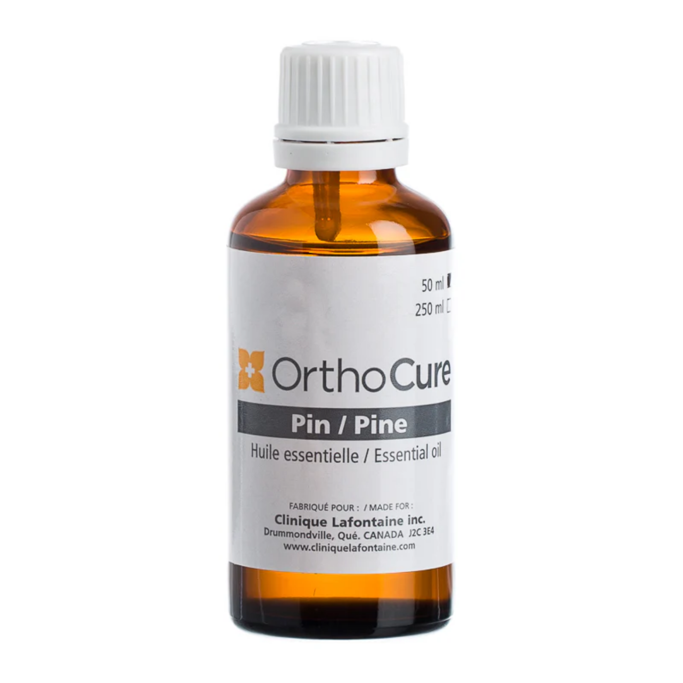 Huile essentielle de pin sylvestre 50 ml OrthoCure — tonifiante et douleurs musculaires — Spa Santé Le Nénuphar