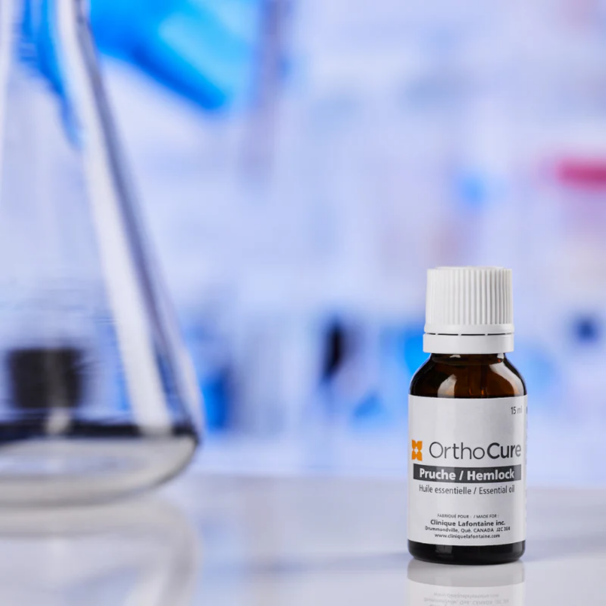 Huile essentielle de pruche OrthoCure — forêt boréale, deuil et chocs émotionnels — Spa Santé Le Nénuphar