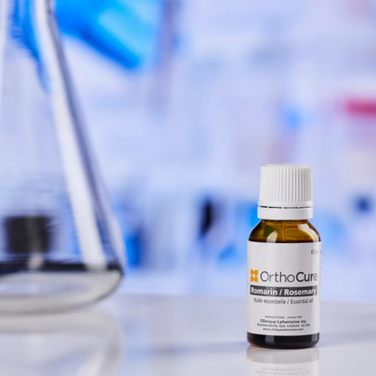 Huile essentielle de romarin OrthoCure — aromathérapie respiratoire — Spa Santé Le Nénuphar