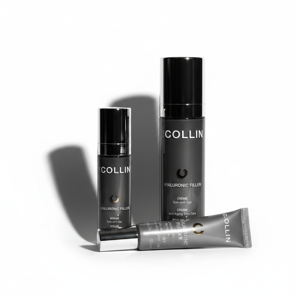 Hyaluronic Filler Bundle G.M. Collin — Sérum 30ml, Crème 50ml et Contour des yeux 15g — Spa Santé Le Nénuphar