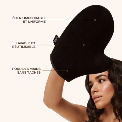 Gant d'application NUDA — éclat impeccable, lavable et réutilisable, mains sans taches — Spa Santé Le Nénuphar