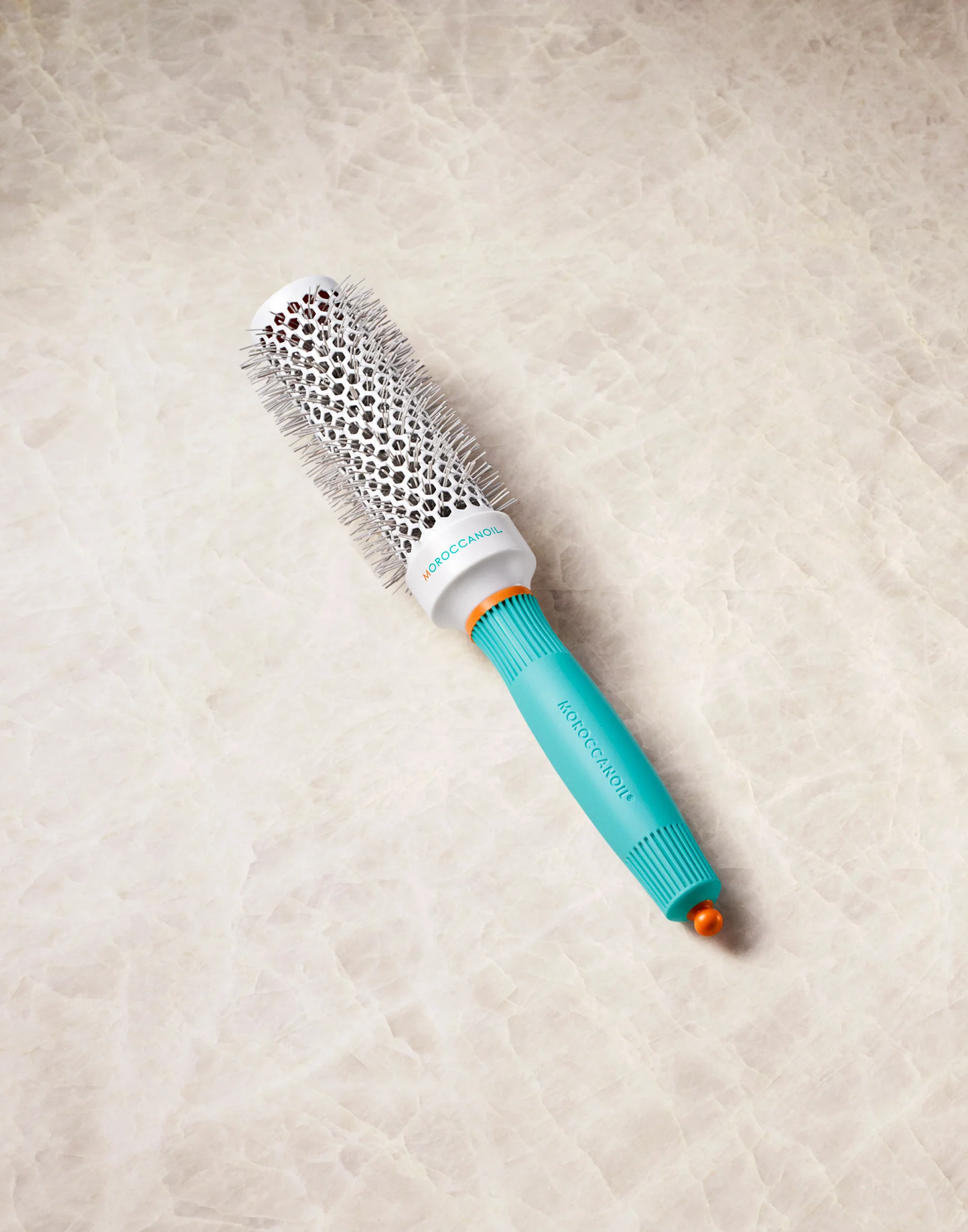 Brosse ronde 35mm Moroccanoil - manche turquoise