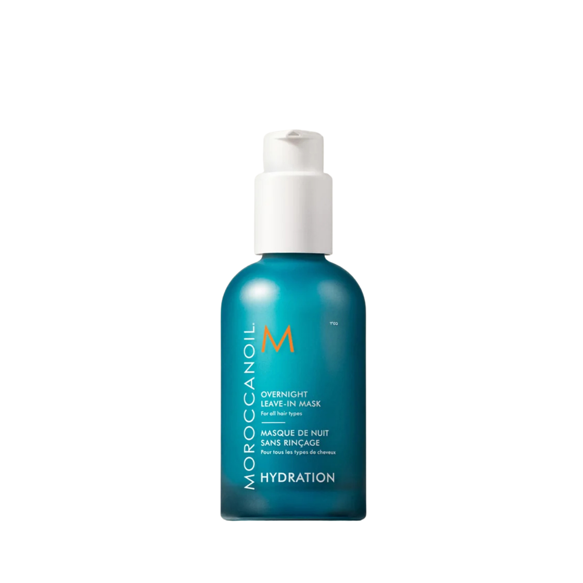 Masque de nuit sans rinçage Moroccanoil Hydration 120 ml — flacon pompe teal, soin nocturne pour tous types de cheveux — disponible au Spa Santé Le Nénuphar