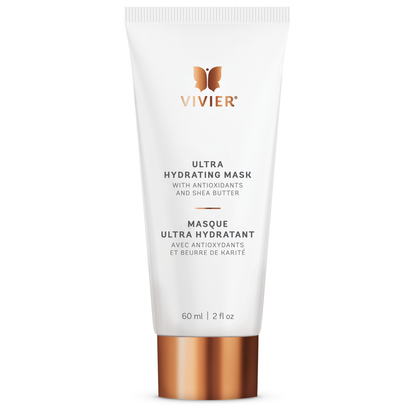 Masque ultra hydratant Vivier 60 ml — vitamine E, extrait d'amande douce et beurre de karité