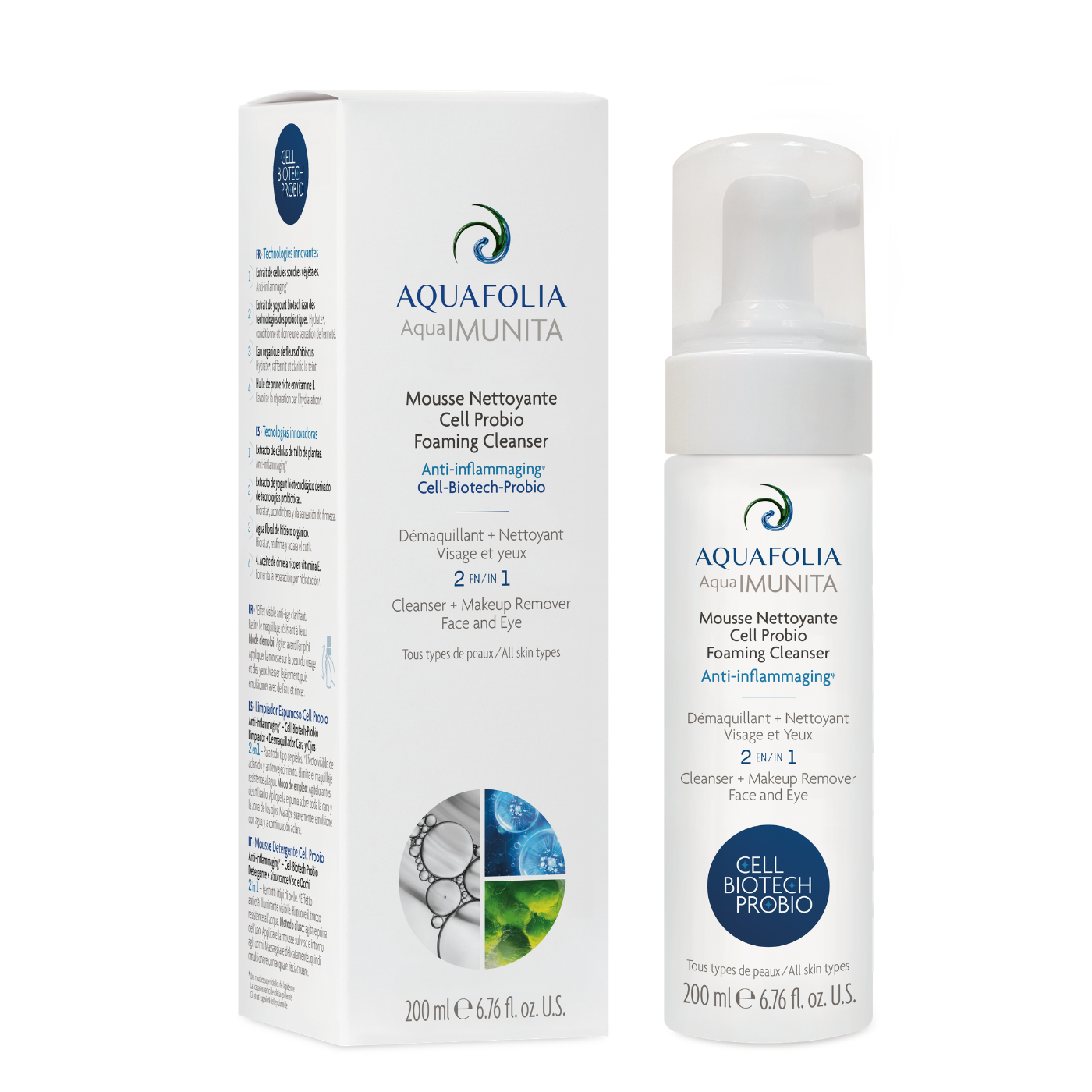 Mousse nettoyante Cell Probio - Aquafolio