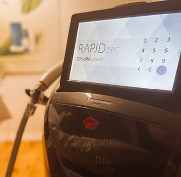 Appareil de photoépilation utilisé au Spa Santé Le Nénuphar.