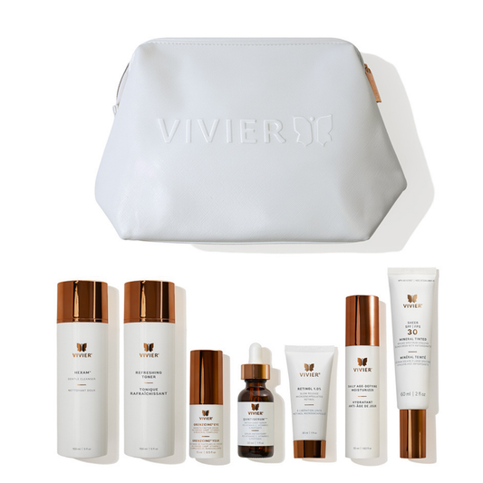 Sac Vivier en cuir végétalien blanc, inclus avec le Programme anti-âge avancé Vivier — Spa Santé Le Nénuphar

