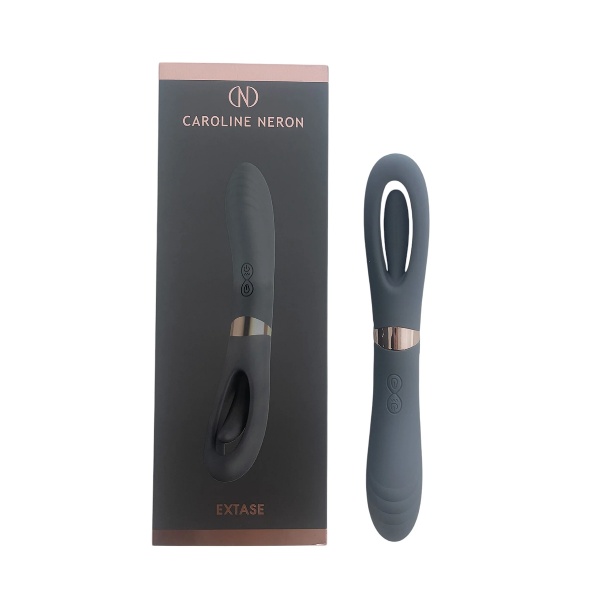 Vibrateur Extase Caroline Néron à double embout pour stimulation du point G et vibrations — Spa Santé Le Nénuphar