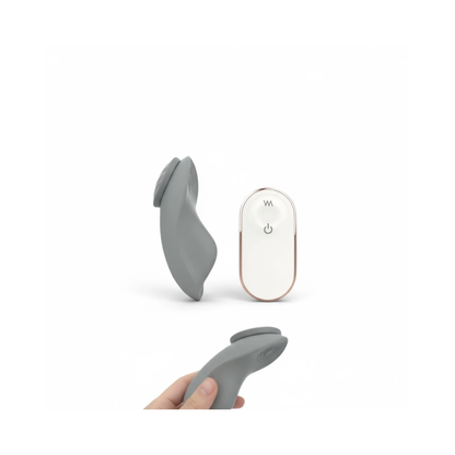 Vibromasseur Sweet Game Caroline Néron — submersible, rechargeable USB, 10,5 cm, gris — Spa Santé Le Nénuphar